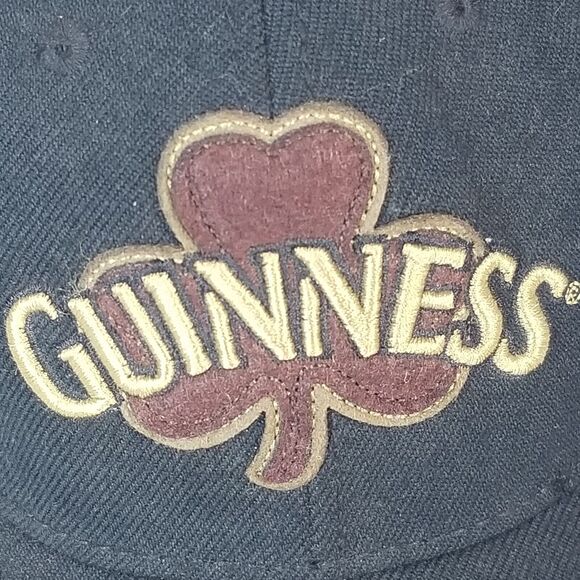 Guinness stout beer Cap Hat Black Ajustable bottle opener - Picture 2 of 9